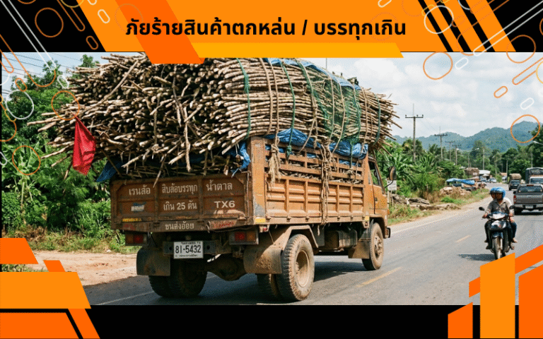 ภัยร้ายสินค้าตกหล่น / บรรทุกเกิน
