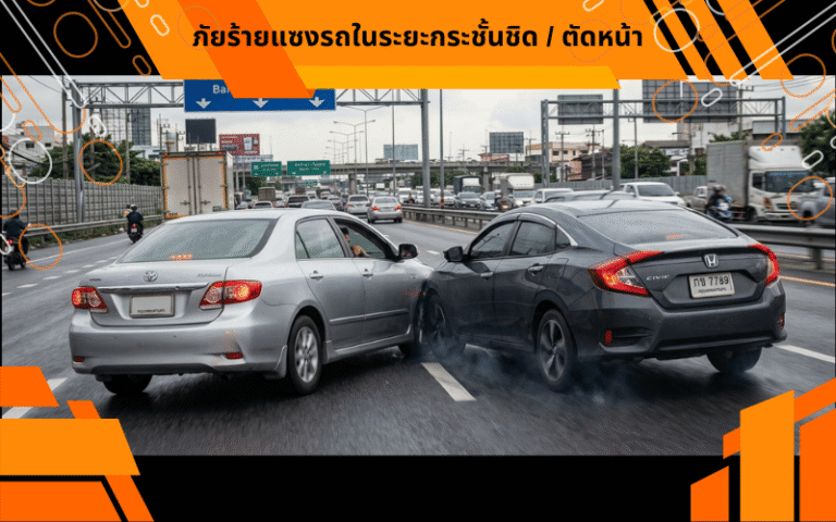 ภัยแซงรถในระยะกระชั้นชิด / ตัดหน้า
