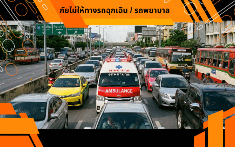 ภัยไม่ให้ทางรถฉุกเฉิน / รถพยาบาล