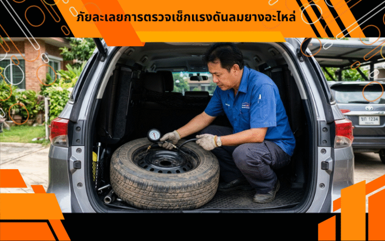 ภัยละเลยการตรวจเช็กแรงดันลมยางอะไหล่